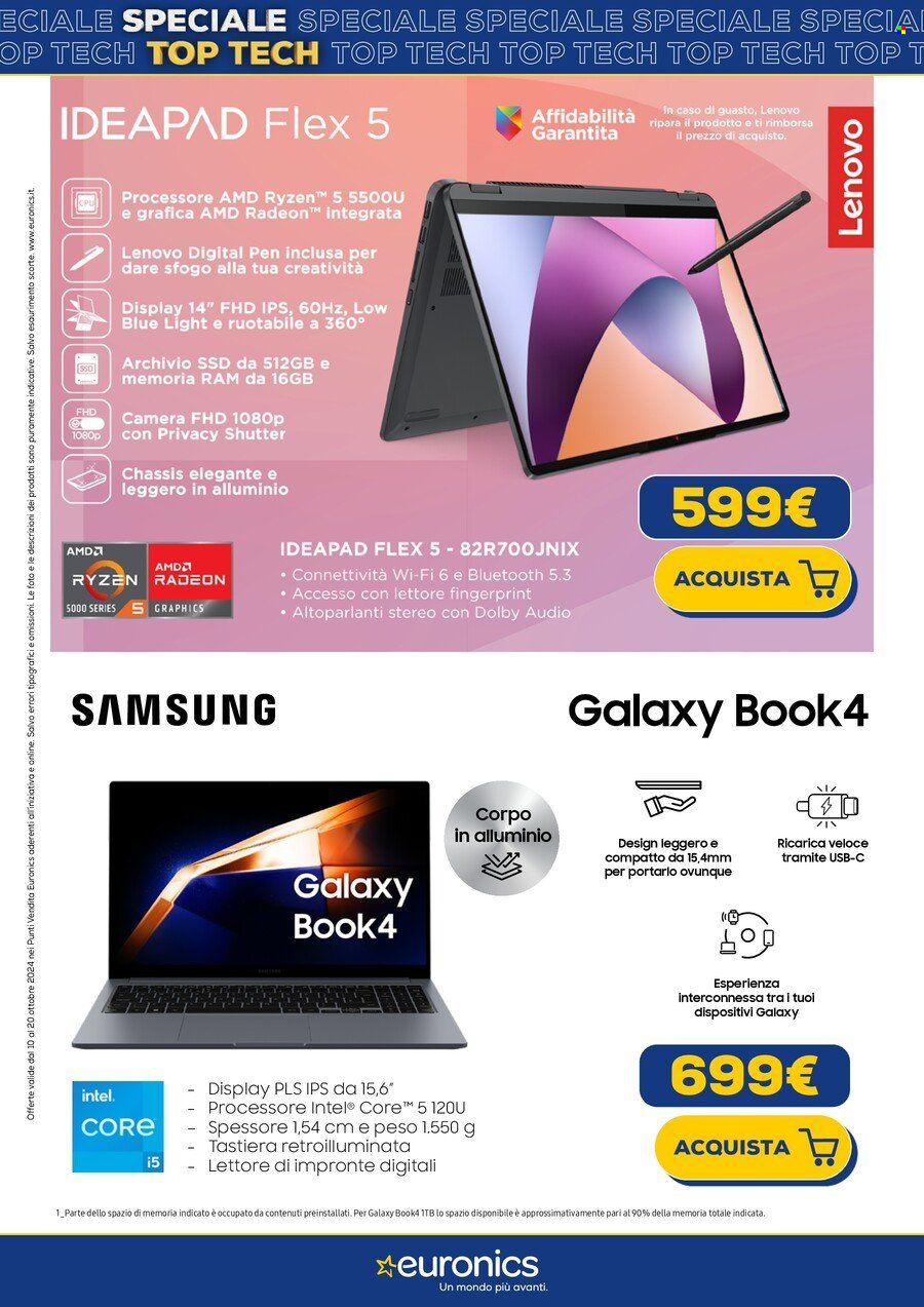 Volantino Euronics - 10/10/2024 - 20/10/2024. Pagina 37
