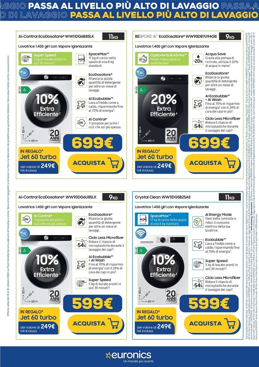 Volantino Euronics - 10/10/2024 - 25/10/2024. Pagina 4