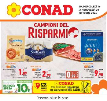 Volantino Conad - 16/10/2024 - 30/10/2024.