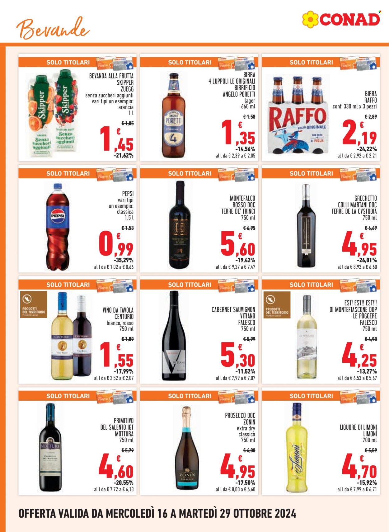 Volantino Conad City - 16/10/2024 - 29/10/2024. Pagina 14