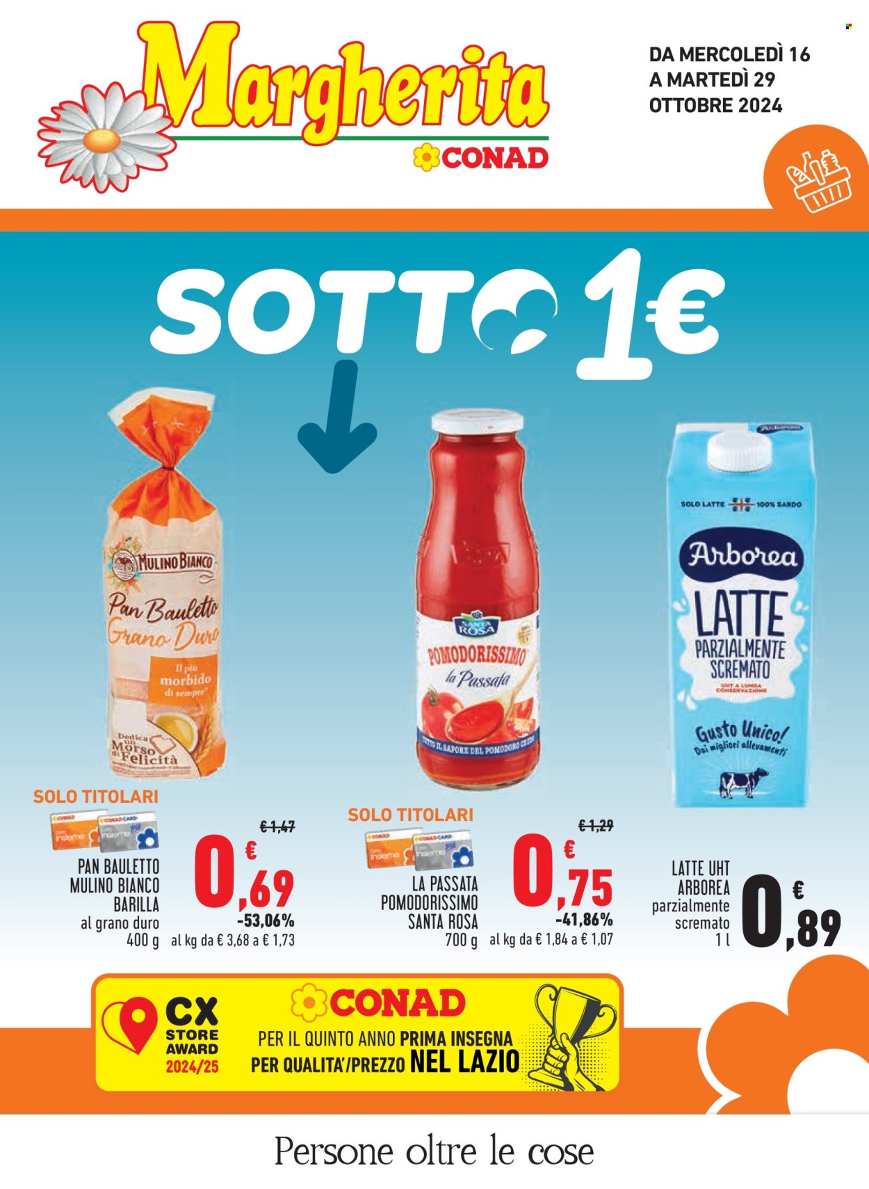 Leták Margherita Conad - 16.10.2024 - 29.10.2024. Strana 1