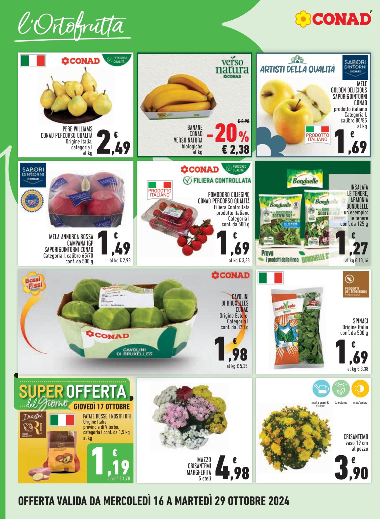 Volantino Margherita Conad - 16/10/2024 - 29/10/2024. Pagina 4