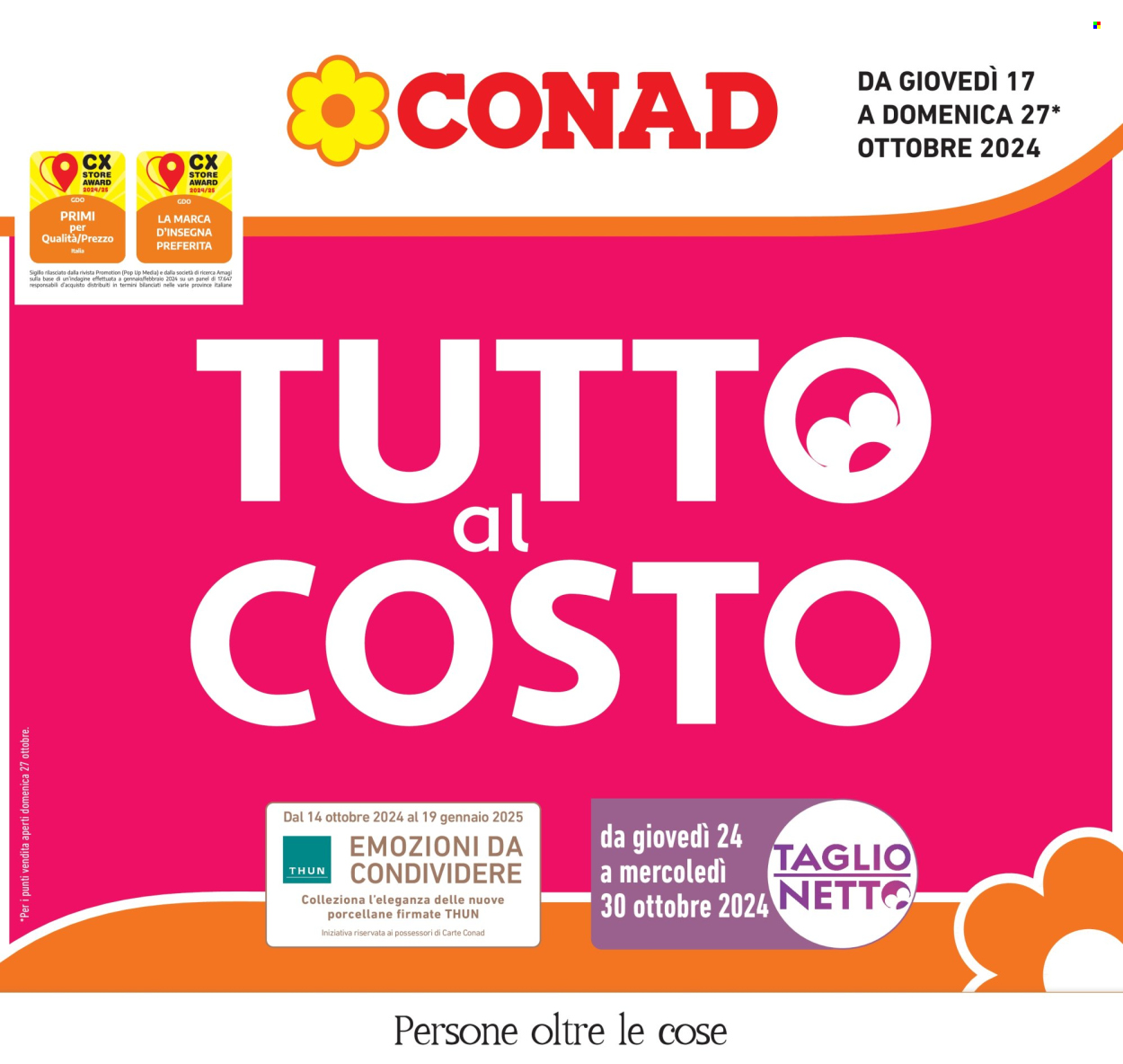Volantino Conad - 17/10/2024 - 27/10/2024. Pagina 1