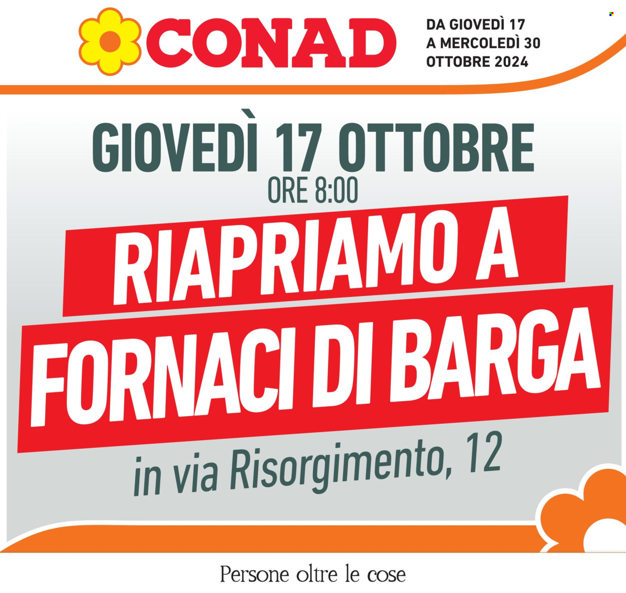 Volantino Conad - 17/10/2024 - 30/10/2024. Pagina 1