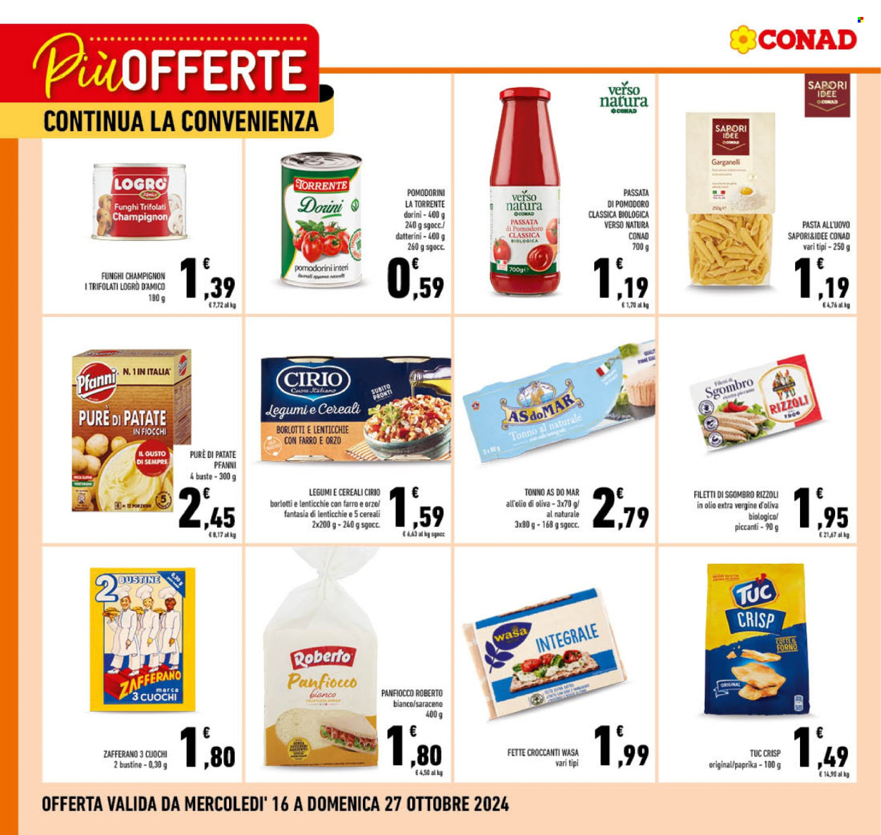 Leták Conad - 16.10.2024 - 27.10.2024. Strana 1