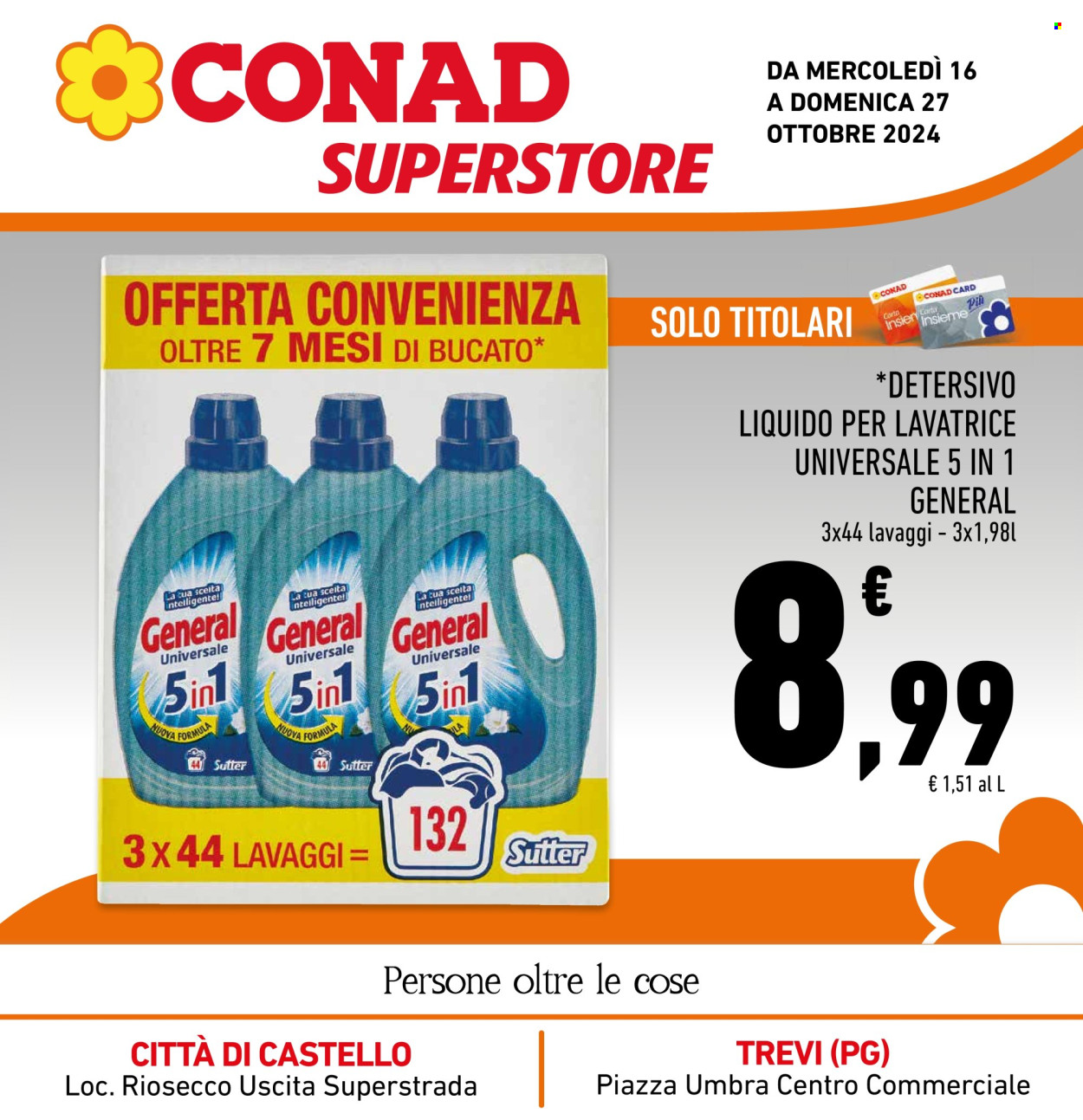 Leták Conad Superstore - 16.10.2024 - 27.10.2024. Strana 1