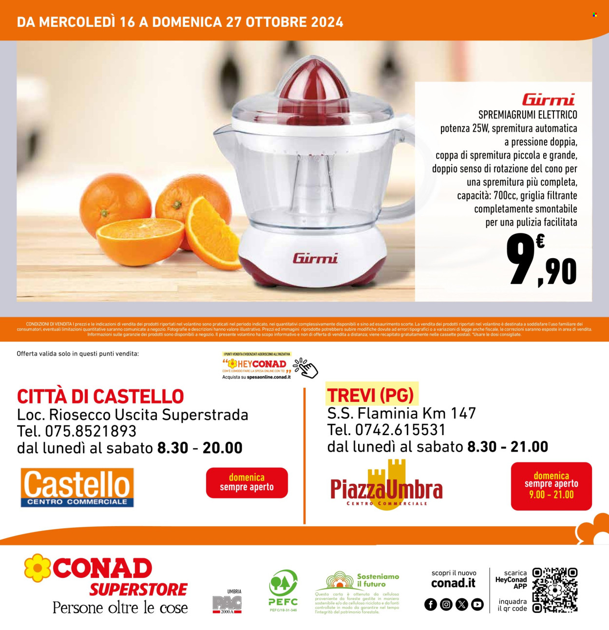 Leták Conad Superstore - 16.10.2024 - 27.10.2024. Strana 4