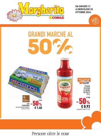 Volantino Margherita Conad - 17/10/2024 - 30/10/2024.
