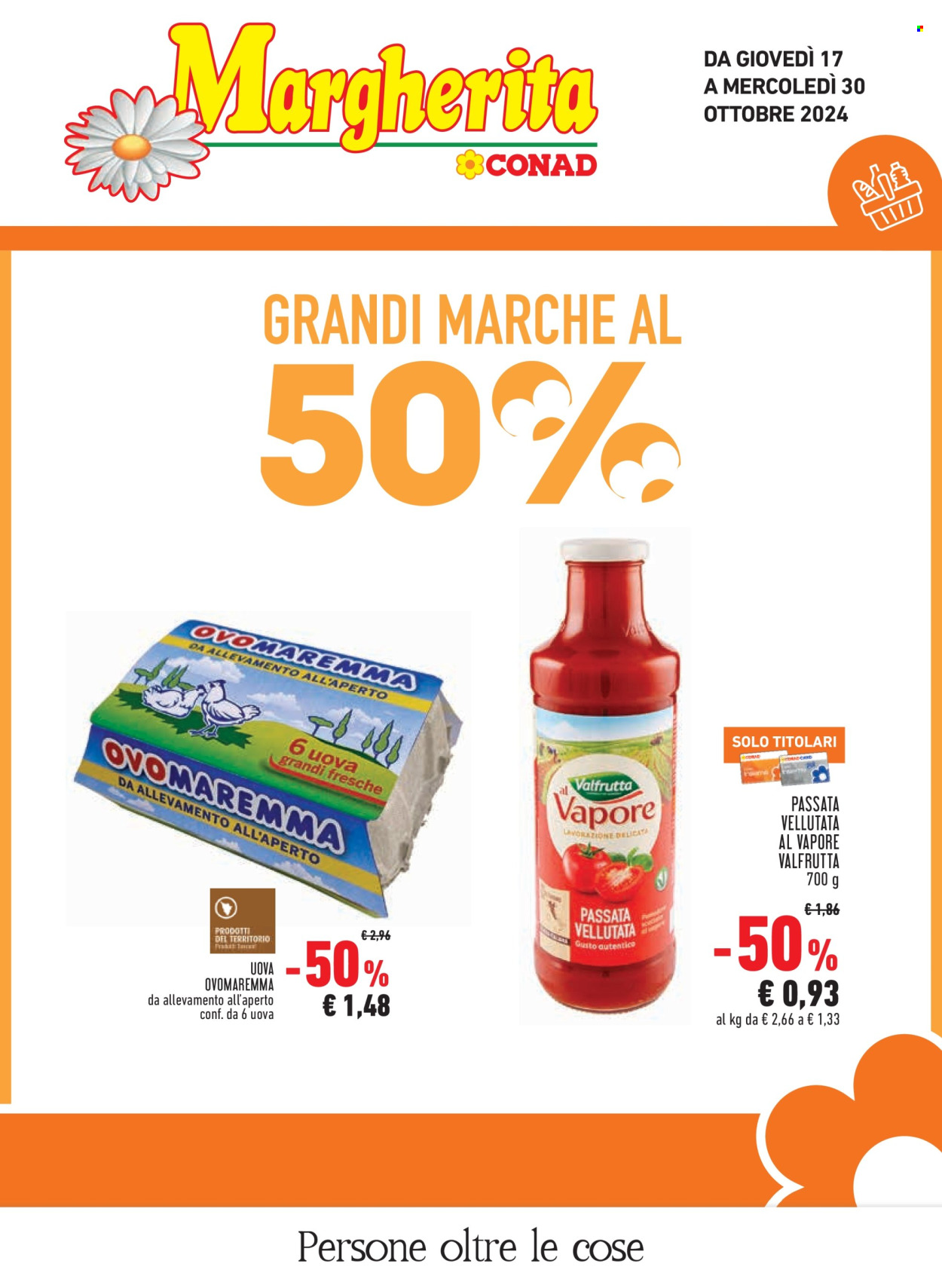 Leták Margherita Conad - 17.10.2024 - 30.10.2024. Strana 1