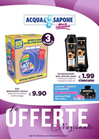 Volantino Acqua & Sapone - 13/10/2024 - 2/11/2024.