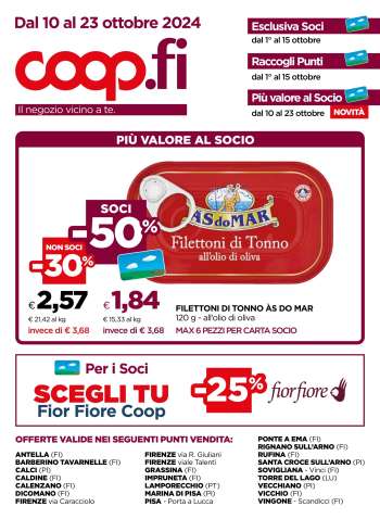 Volantino Coop - 11/10/2024 - 22/10/2024.