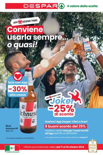 Volantino Despar - 17/10/2024 - 30/10/2024.