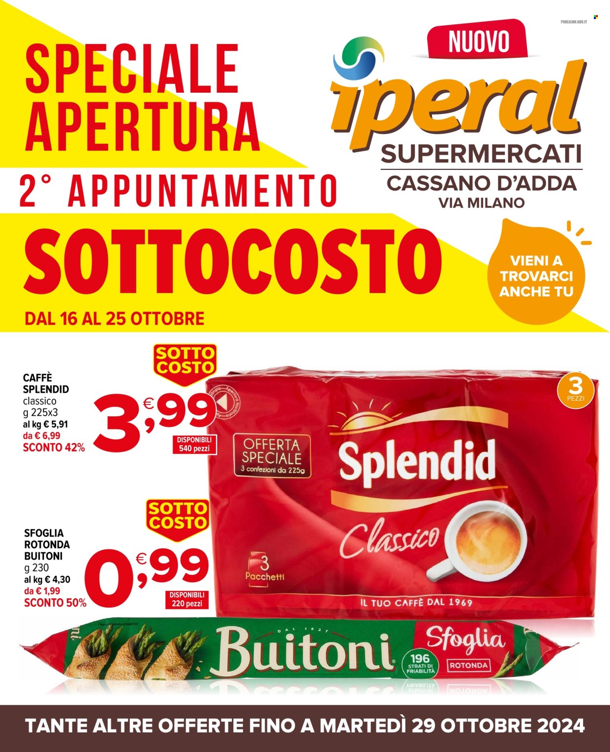 Volantino Iperal - 16/10/2024 - 25/10/2024. Pagina 1