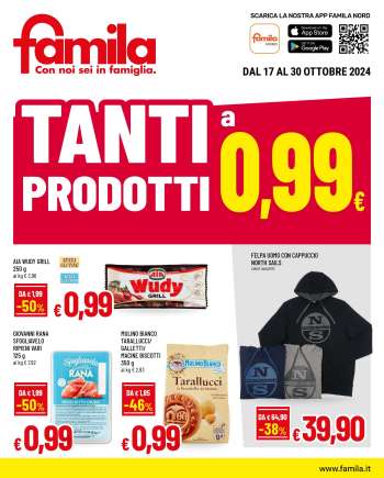 Volantino Famila - 17/10/2024 - 30/10/2024.