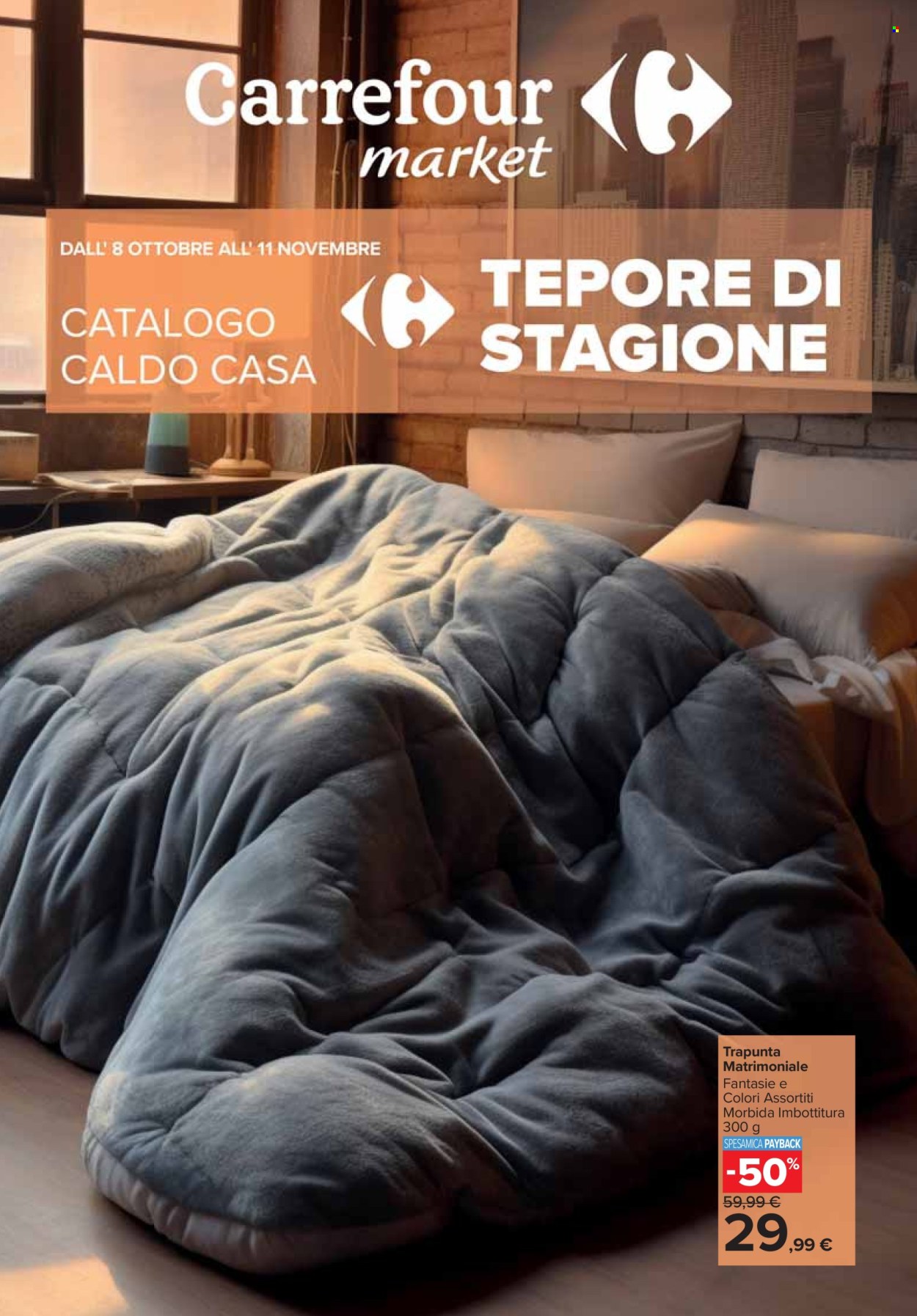 Volantino Carrefour - 8/10/2024 - 11/11/2024. Pagina 1
