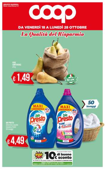Volantino Coop - 18/10/2024 - 28/10/2024.