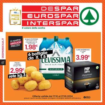 Volantino Eurospar - 17/10/2024 - 27/10/2024.