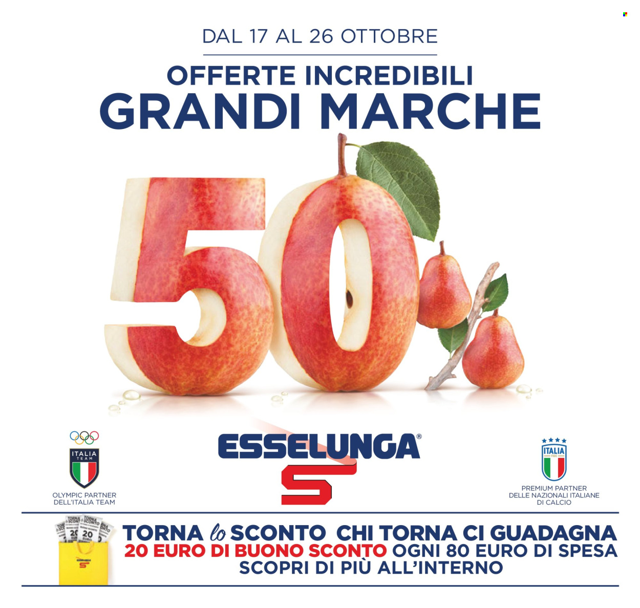 Volantino Esselunga - 17/10/2024 - 26/10/2024. Pagina 1