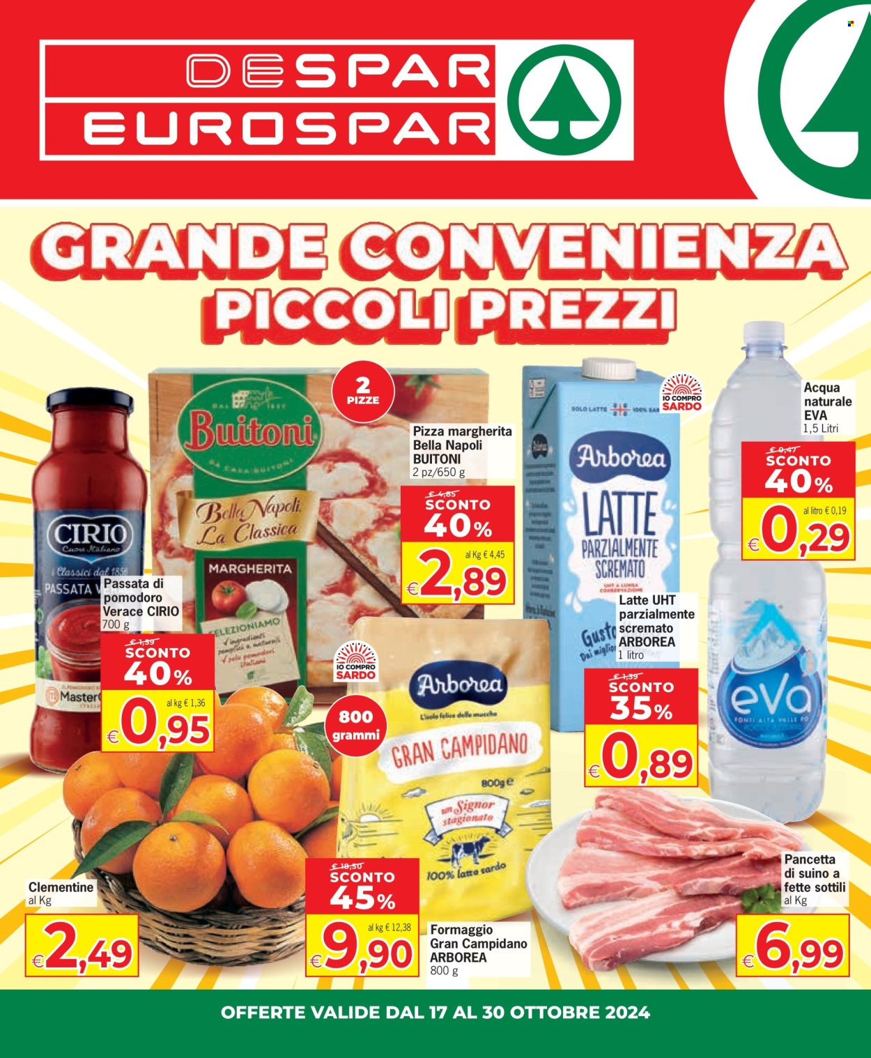 Volantino Eurospar - 17/10/2024 - 30/10/2024. Pagina 1