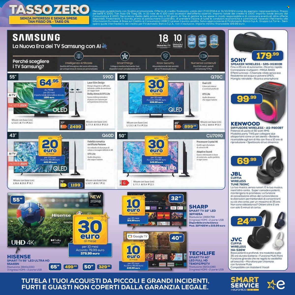 Volantino Euronics - 17/10/2024 - 31/10/2024. Pagina 3
