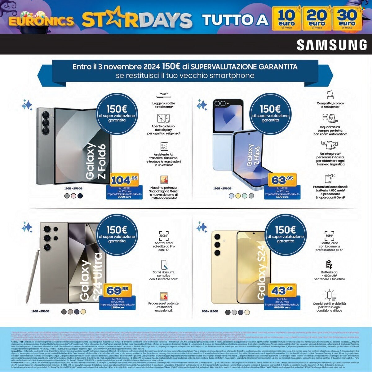 Volantino Euronics - 17/10/2024 - 31/10/2024. Pagina 7
