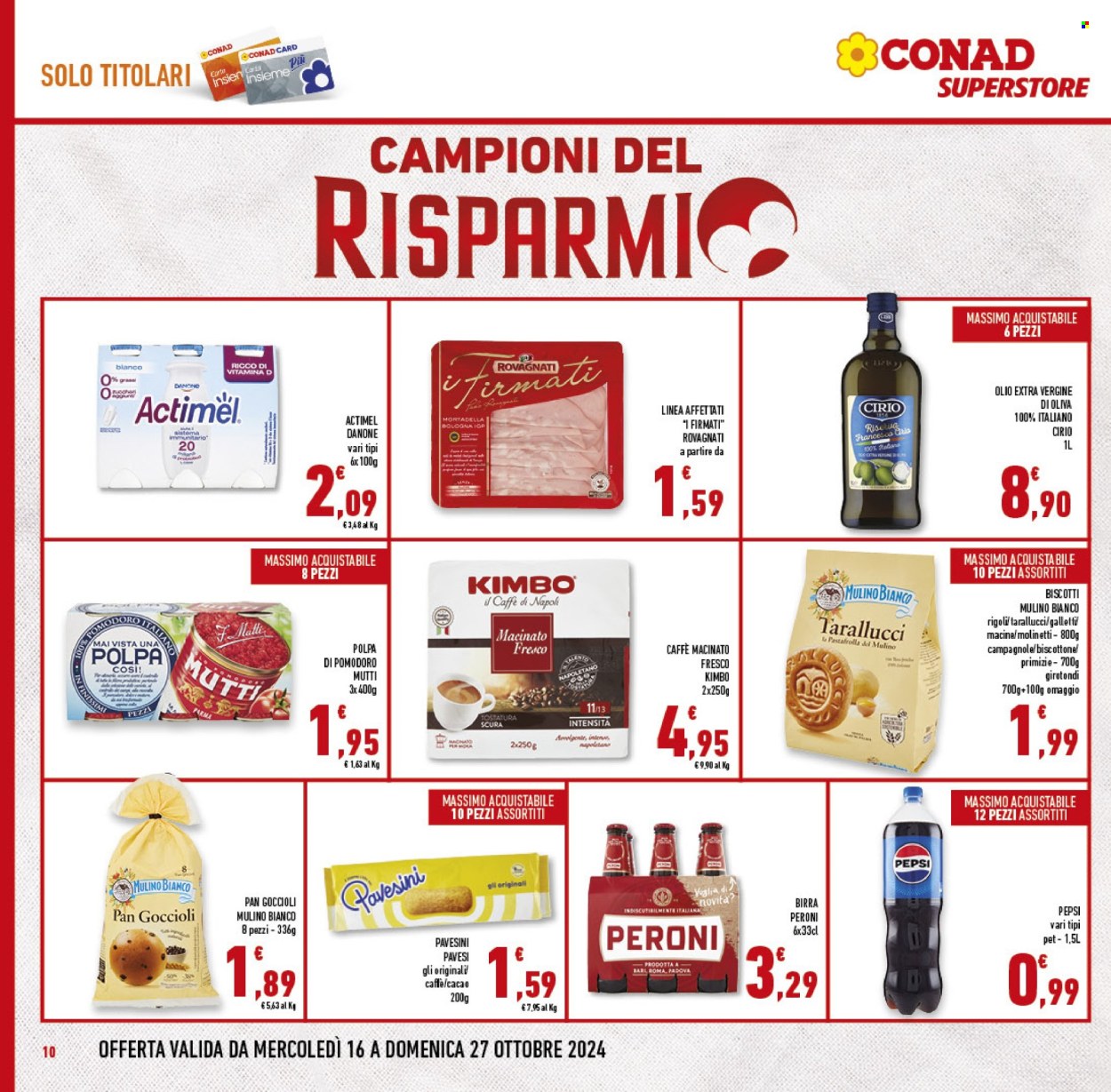 Volantino Conad Superstore - 16/10/2024 - 29/10/2024. Pagina 10
