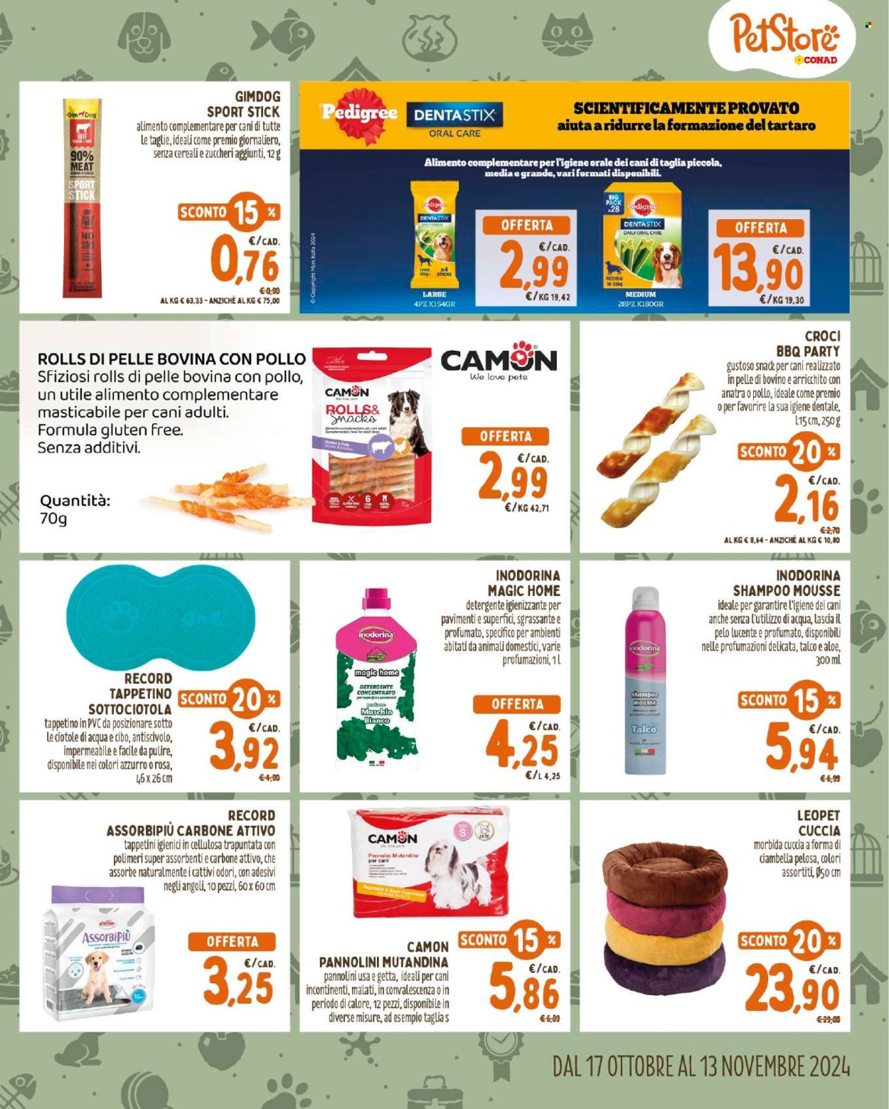 Volantino Pet Store Conad - 17/10/2024 - 13/11/2024. Pagina 3