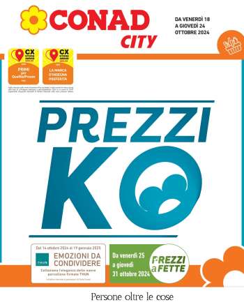Volantino Conad City - 18/10/2024 - 24/10/2024.