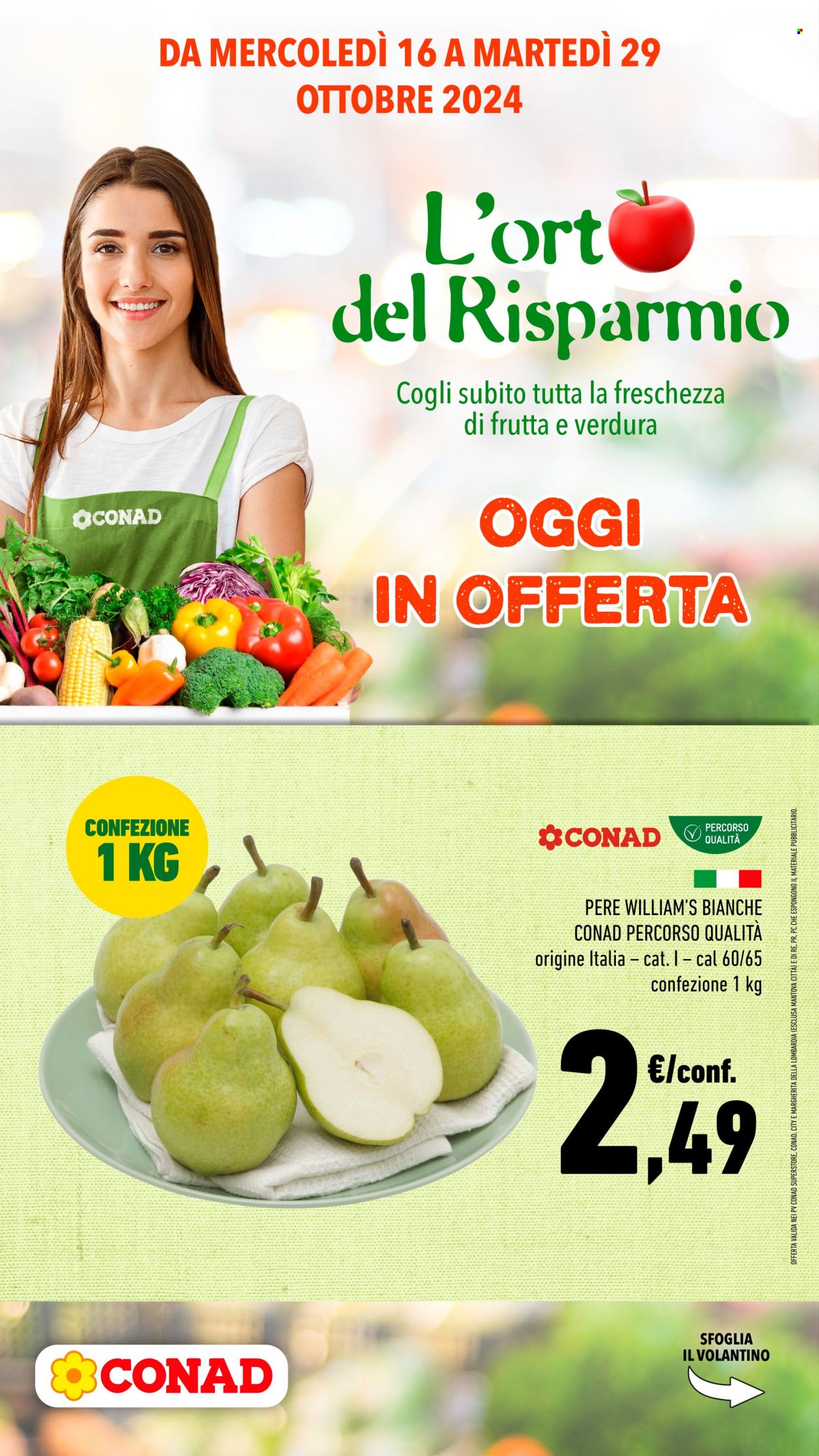 Volantino Conad - 15/10/2024 - 29/10/2024. Pagina 1