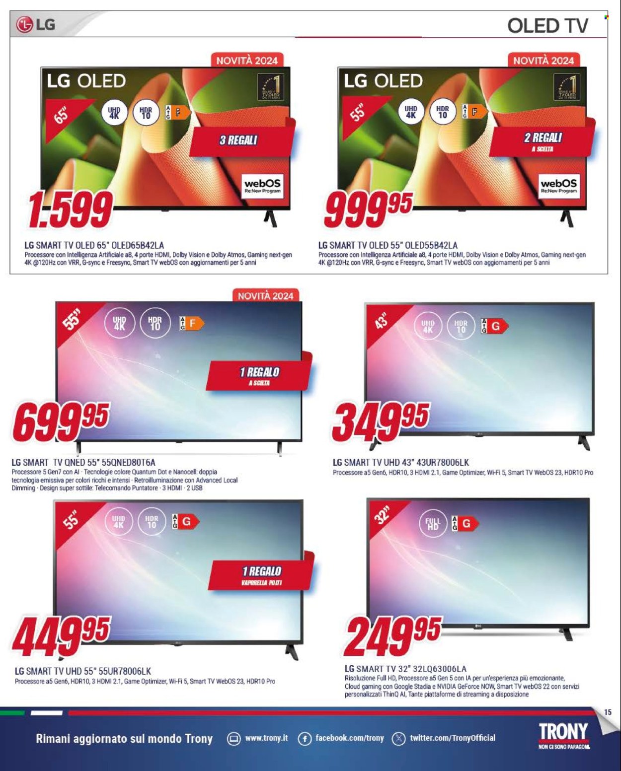 Volantino Trony - 8/10/2024 - 30/10/2024. Pagina 15