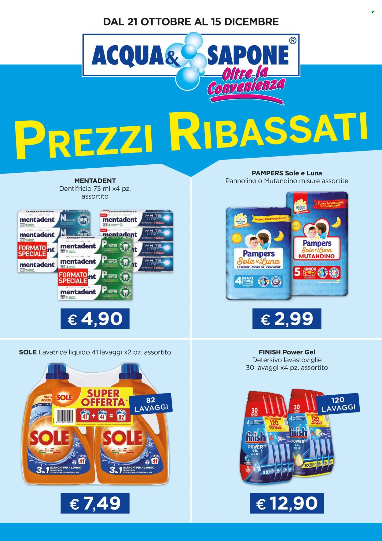 Volantino Acqua & Sapone - 21/10/2024 - 15/12/2024. Pagina 1