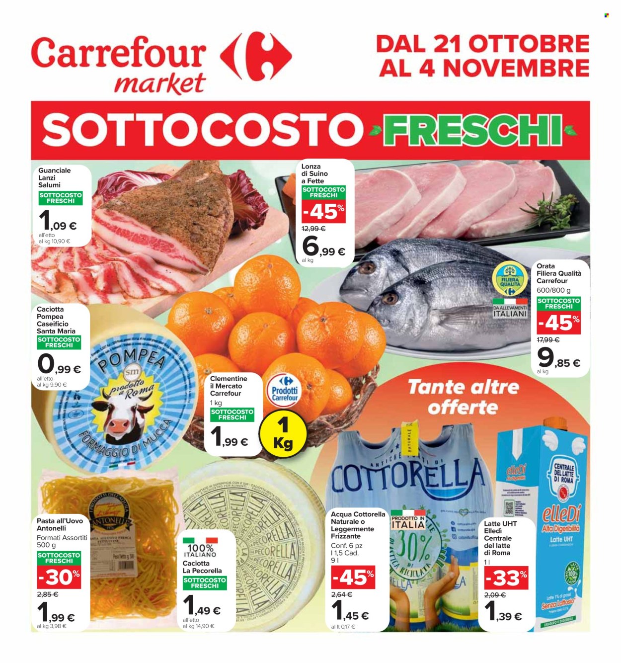 Volantino Carrefour - 21/10/2024 - 4/11/2024. Pagina 1