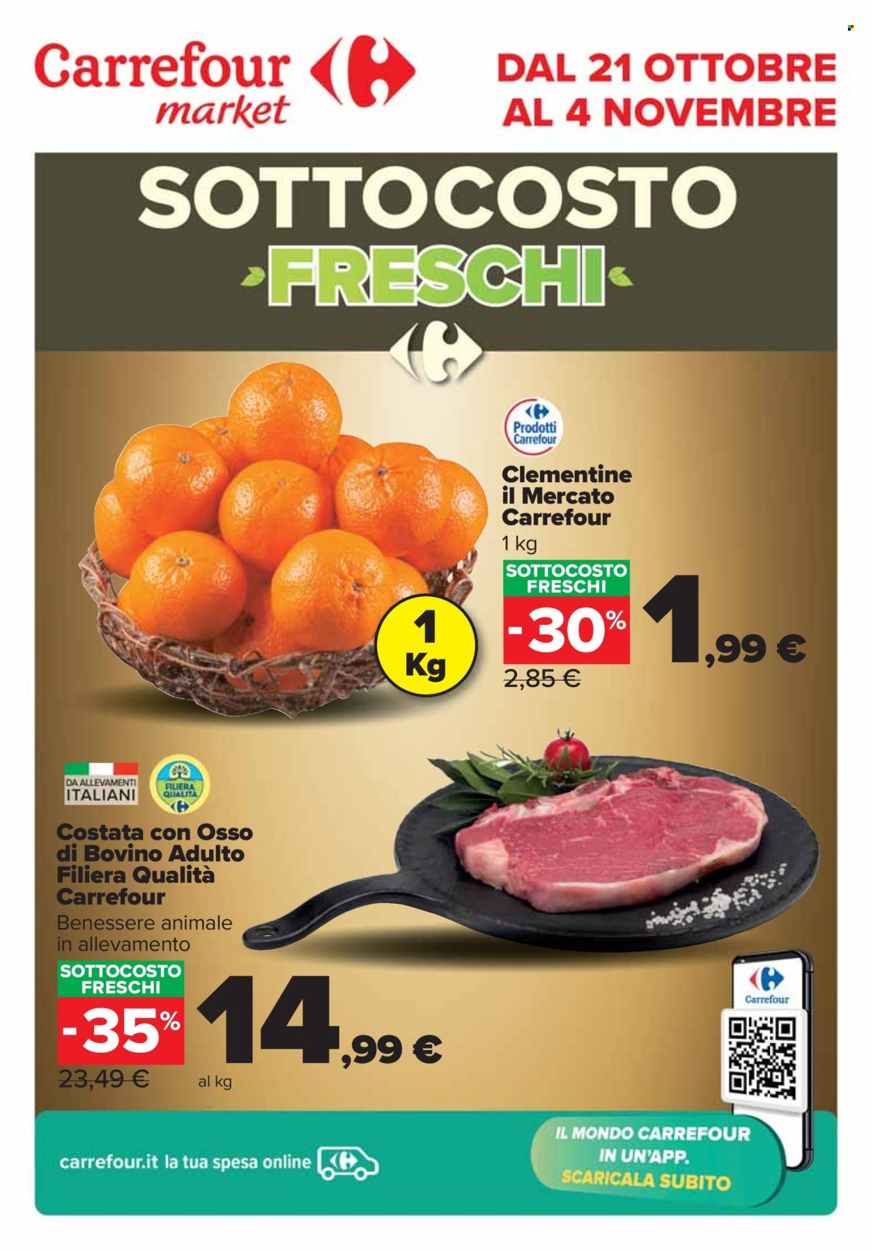 Leták Carrefour - 21.10.2024 - 4.11.2024. Strana 1