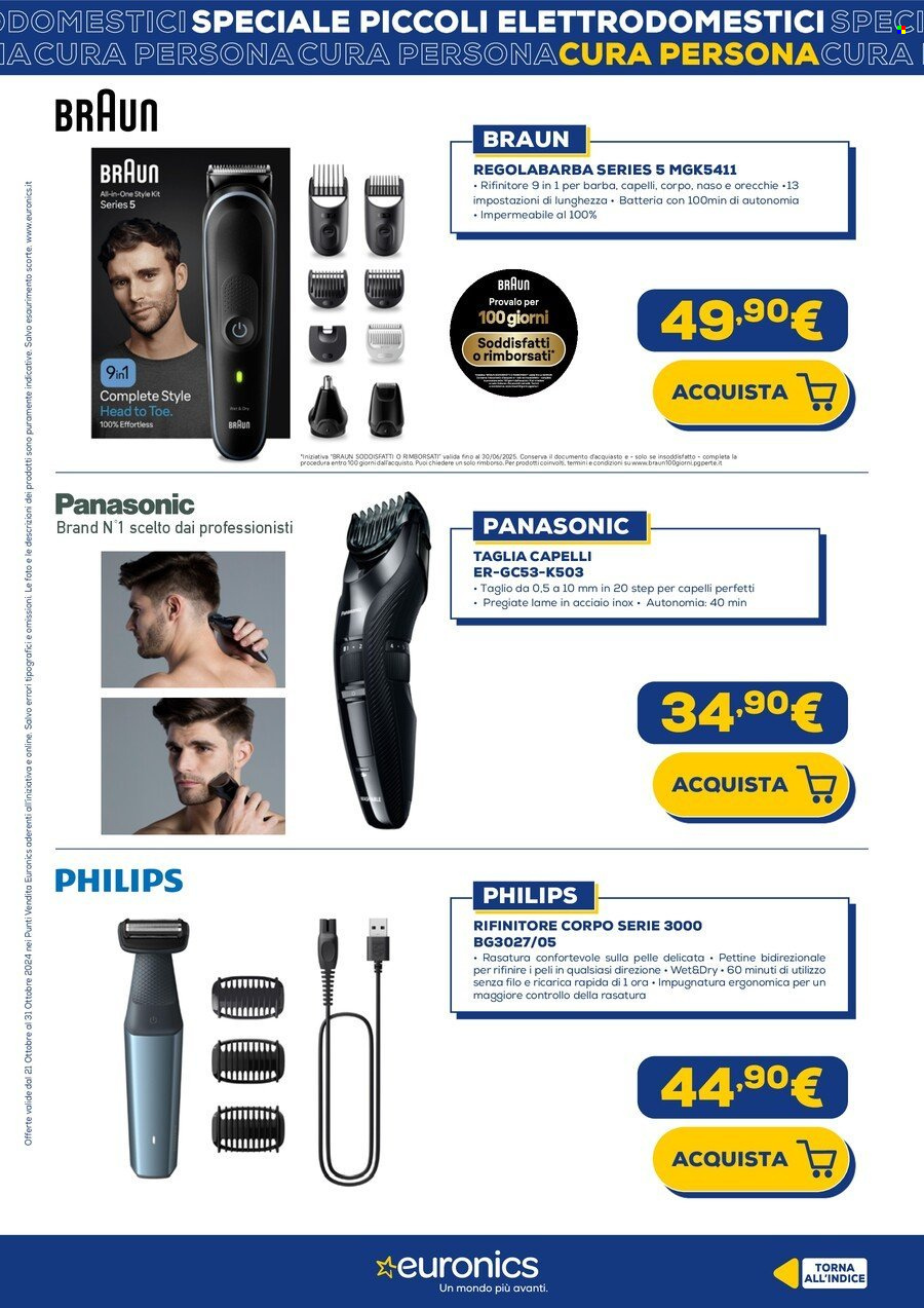 Volantino Euronics - 21/10/2024 - 31/10/2024. Pagina 19