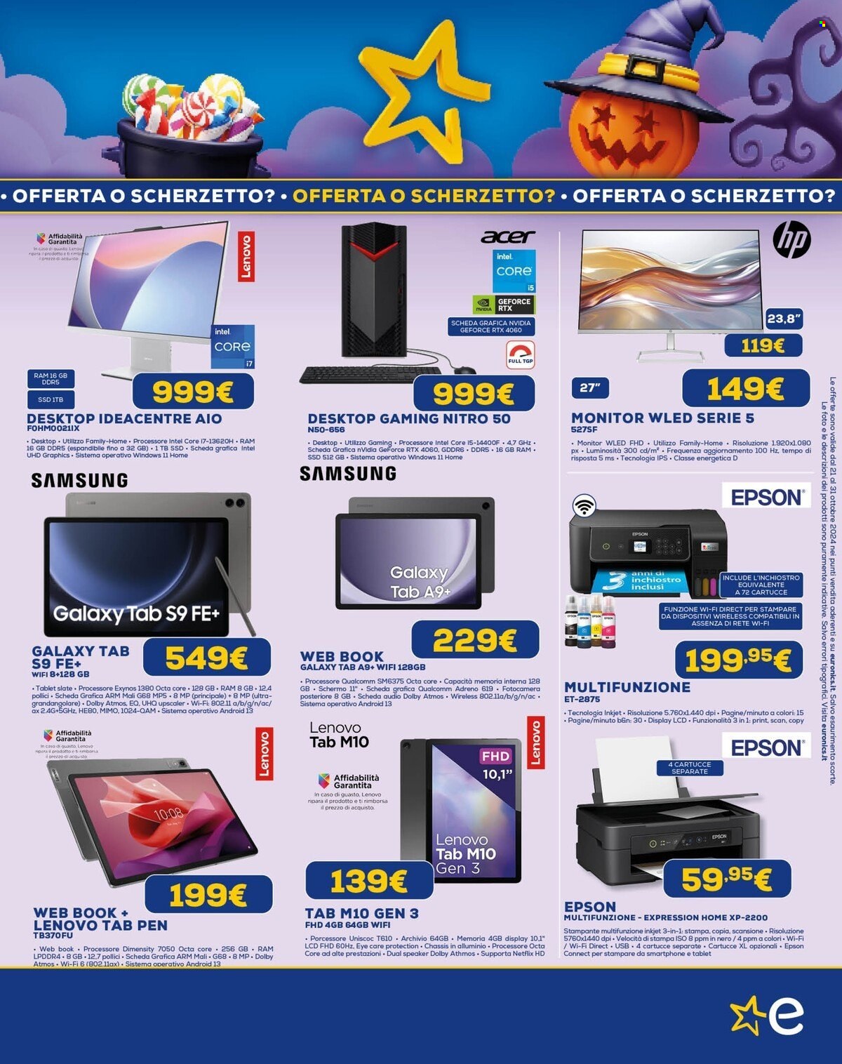 Volantino Euronics - 21/10/2024 - 1/11/2024. Pagina 9