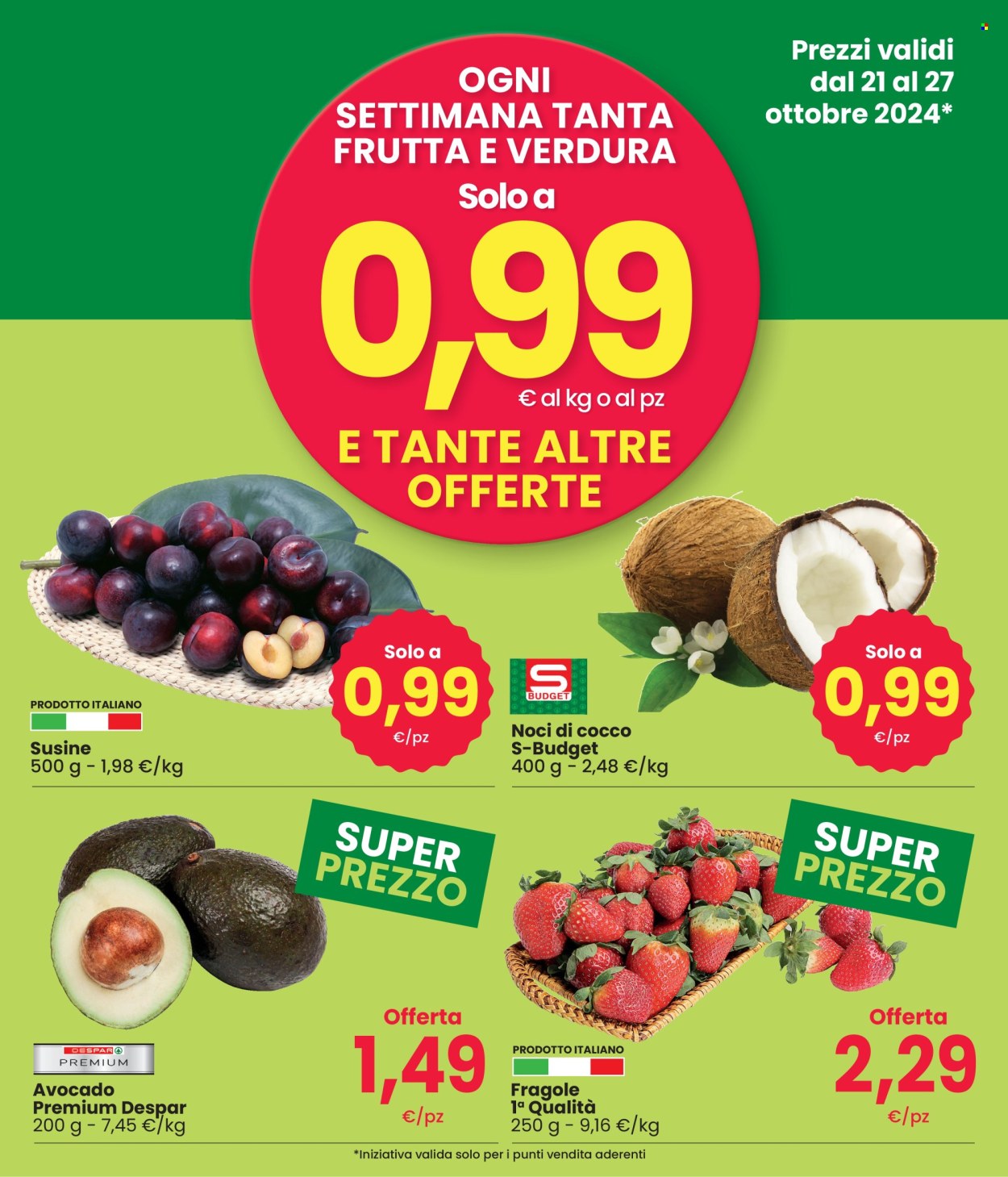 Volantino Eurospar - 21/10/2024 - 27/10/2024. Pagina 3