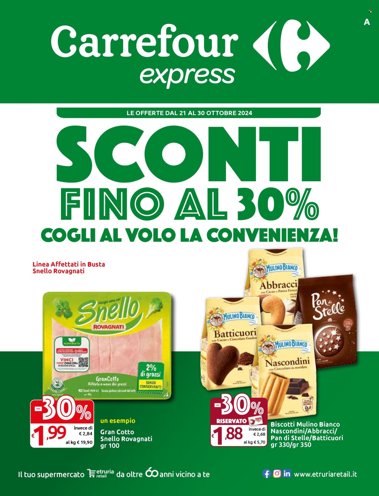Volantino Carrefour - 21/10/2024 - 30/10/2024. Pagina 1
