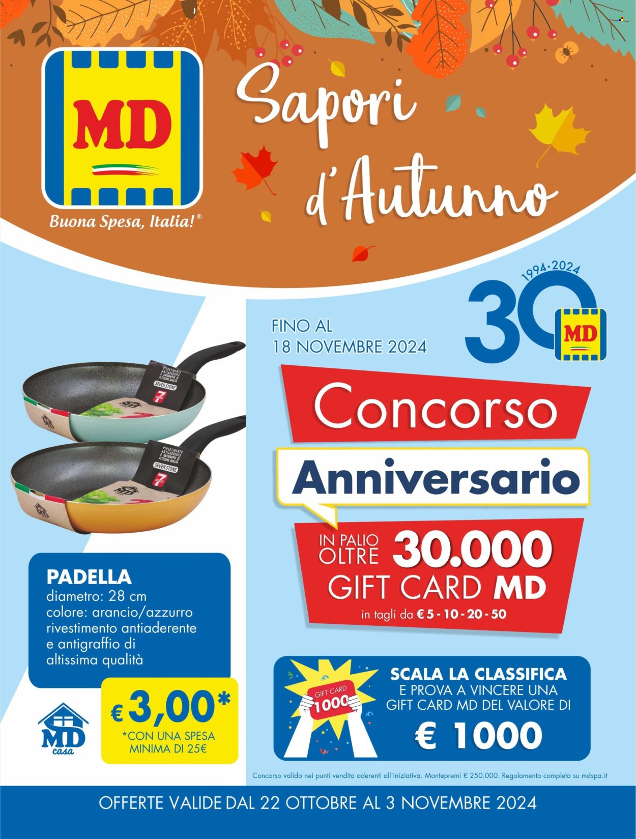 Volantino MD Discount - 22/10/2024 - 3/11/2024. Pagina 1