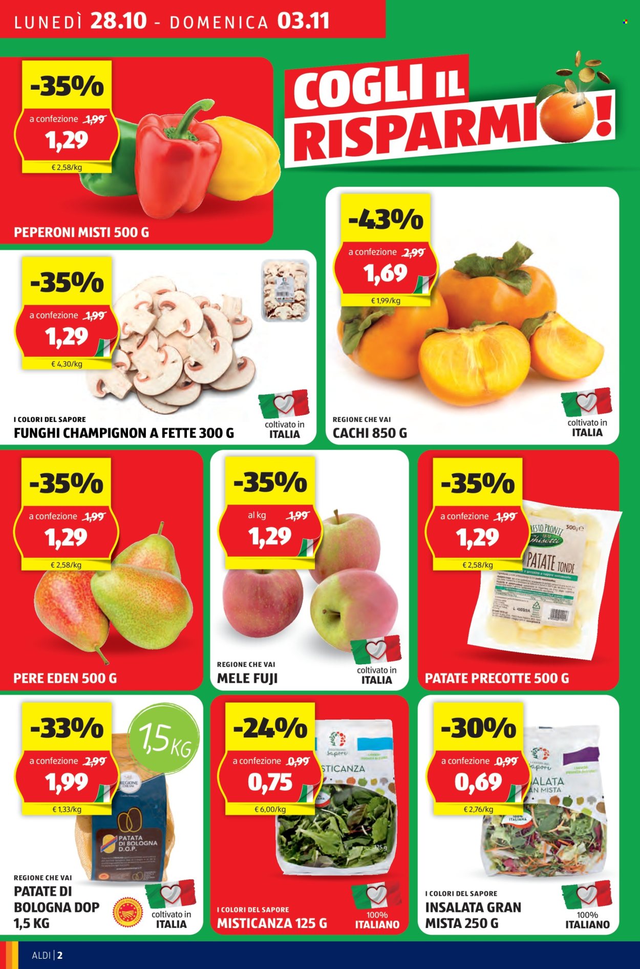 Volantino Aldi - 28/10/2024 - 3/11/2024. Pagina 2