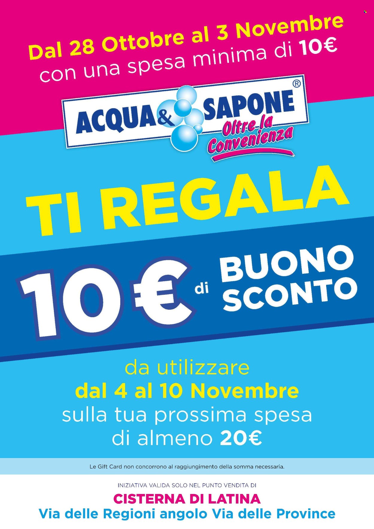 Volantino Acqua & Sapone - 28/10/2024 - 3/11/2024. Pagina 1