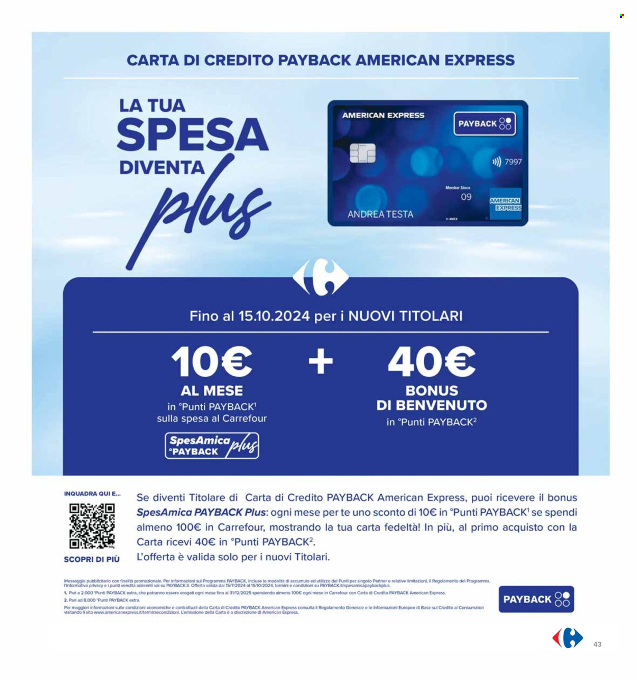 Volantino Carrefour - 24/10/2024 - 7/11/2024. Pagina 43