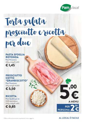Volantino Pam local.