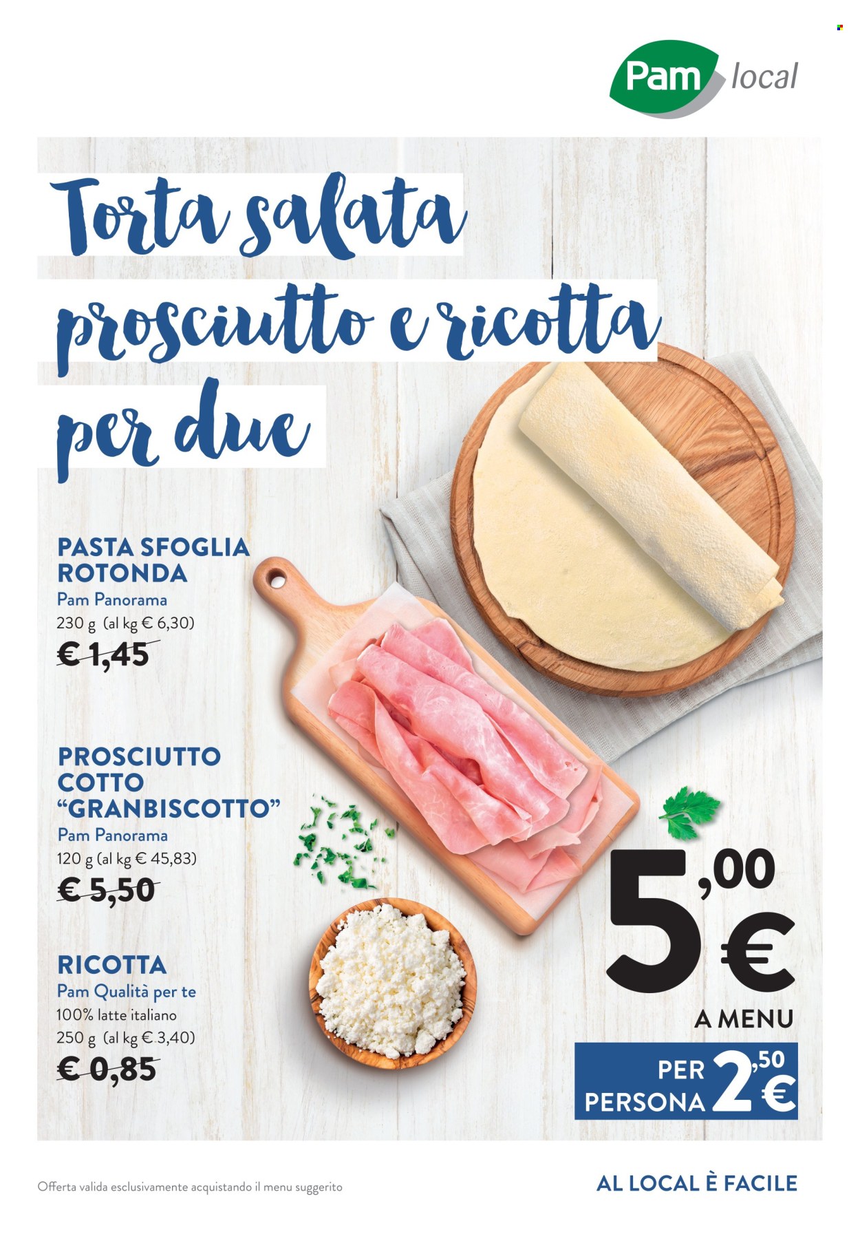 Leták Pam local. Strana 1