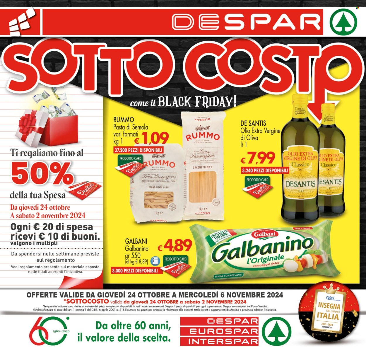 Volantino Interspar - 24/10/2024 - 6/11/2024. Pagina 1