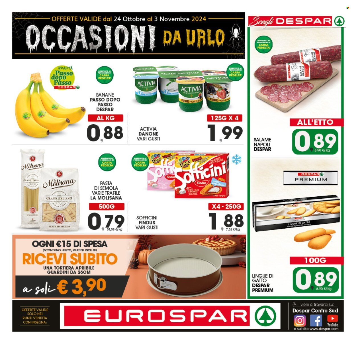 Volantino Eurospar - 24/10/2024 - 3/11/2024. Pagina 1
