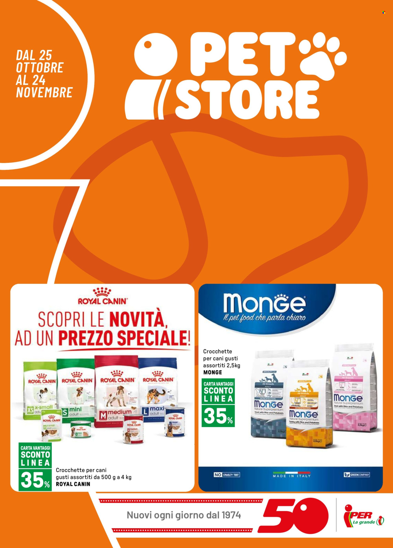 Volantino Iper, La grande i - 25/10/2024 - 24/11/2024. Pagina 1
