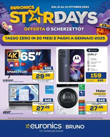 Volantino Euronics - 21/10/2024 - 31/10/2024.