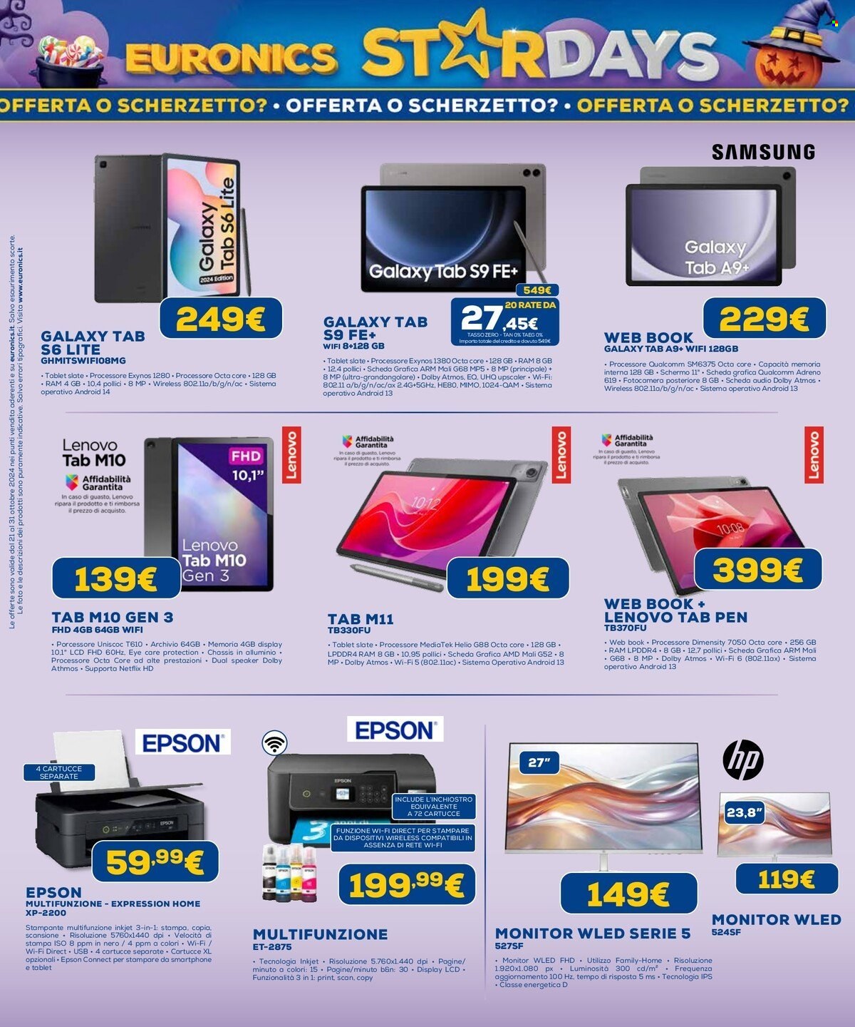 Volantino Euronics - 21/10/2024 - 31/10/2024. Pagina 16