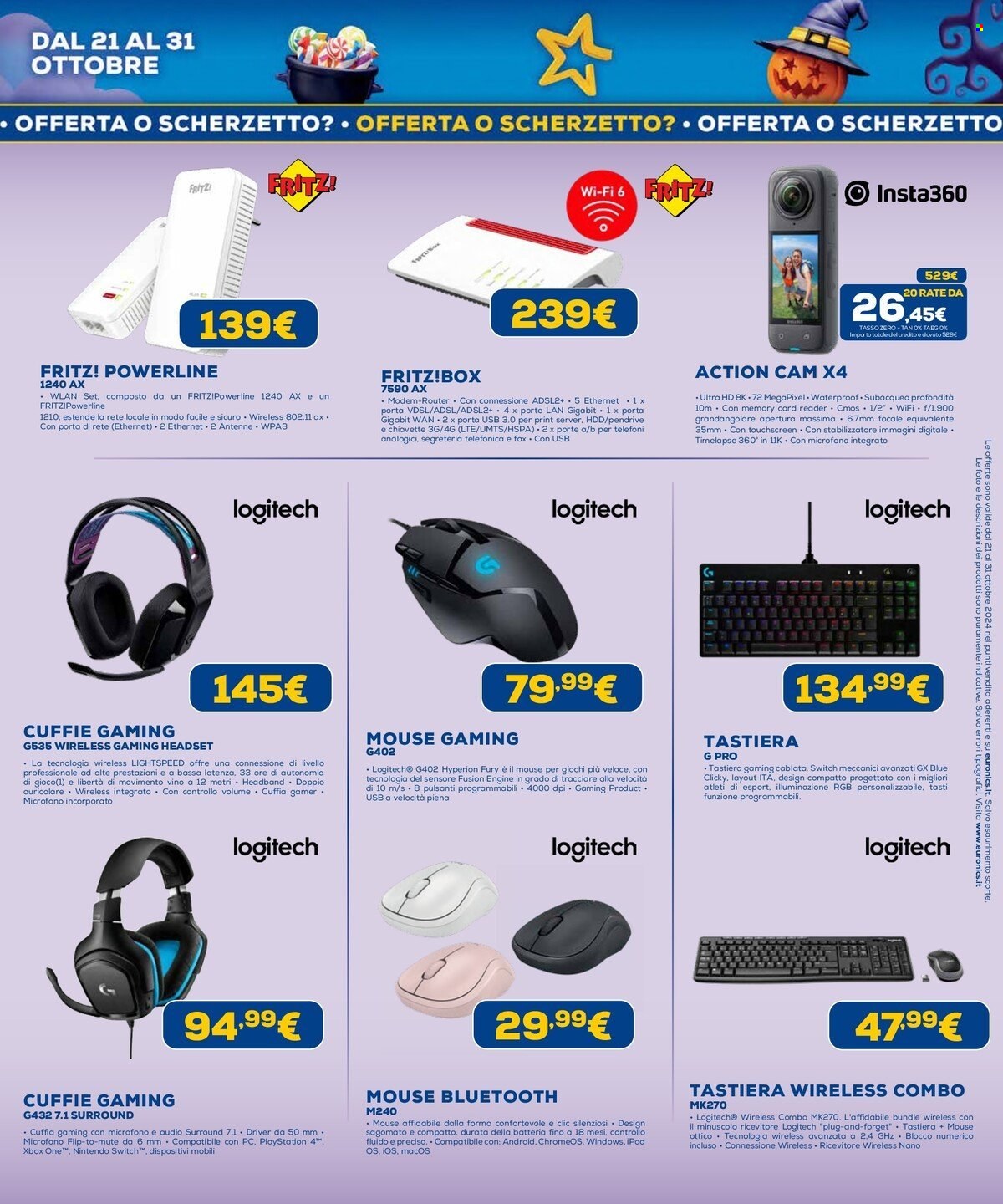Volantino Euronics - 21/10/2024 - 31/10/2024. Pagina 17