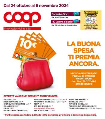 Volantino Coop - 23/10/2024 - 5/11/2024.